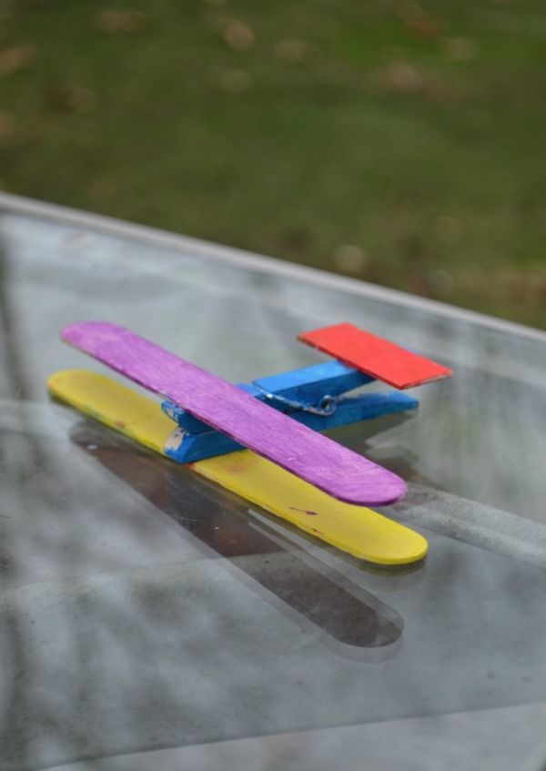 Craft stick plane