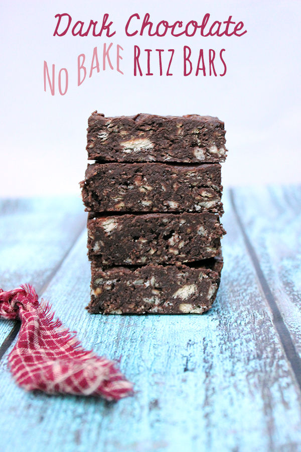 Dark chocolate no bake ritz bars Dark chocolate no bake ritz bars