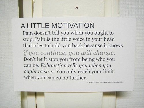 A little motivation A little motivation