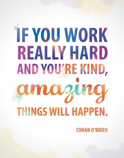Amazing things will happen