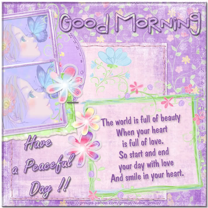 Good Morning Have a Peaceful Day Good Morning Have a Peaceful Day