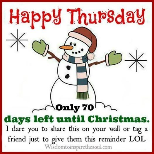 70 Days Left Till Christmas