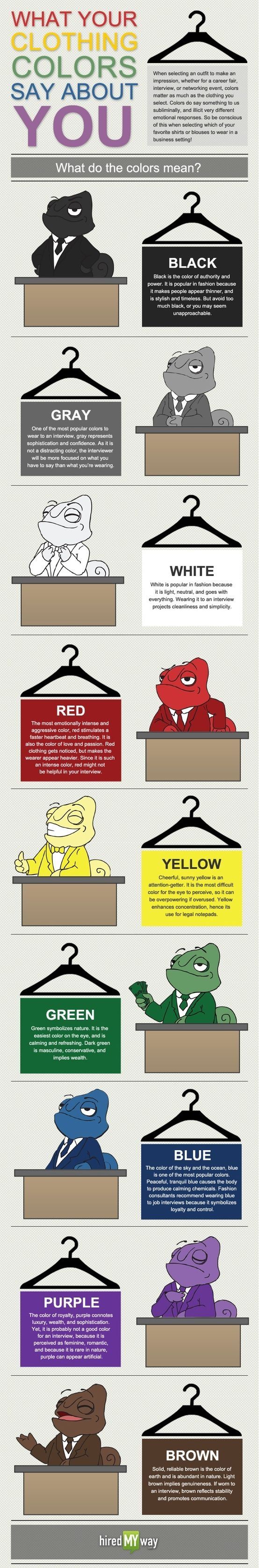 What your clothing color says about you