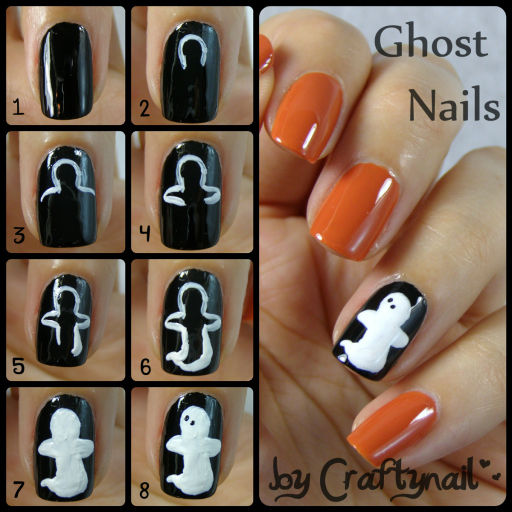 DIY Ghost Nails