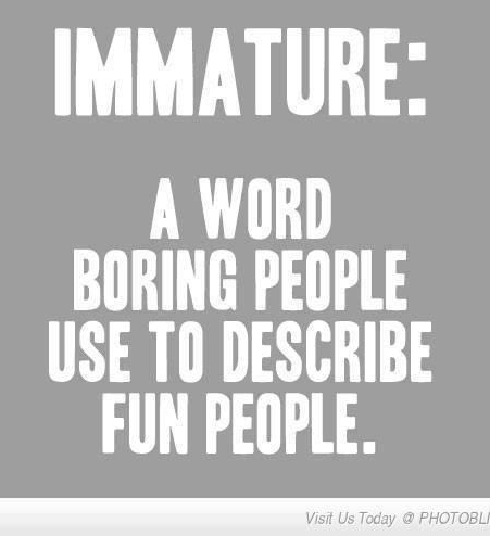 immature immature