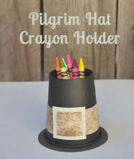 Pilgrim hat crayon holder