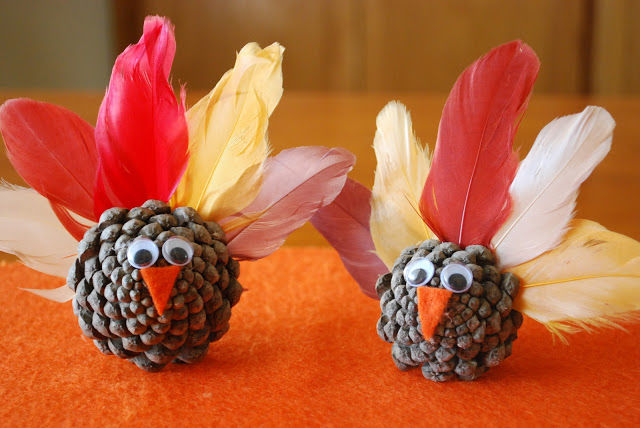 Pinecone turkeys