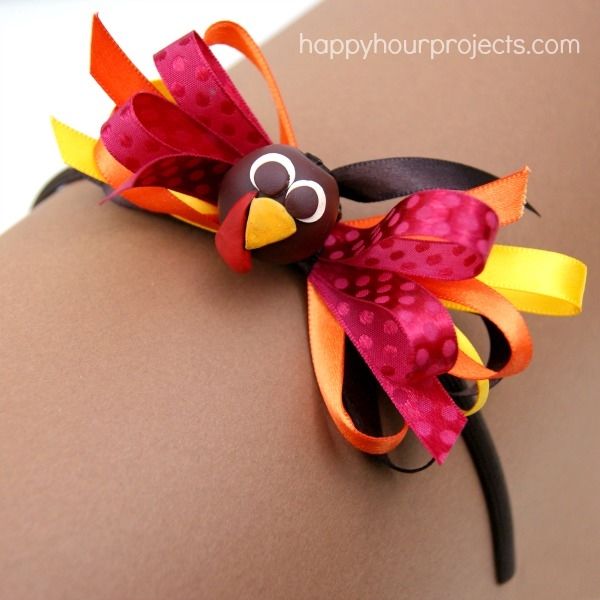 Turkey bow headband Turkey bow headband