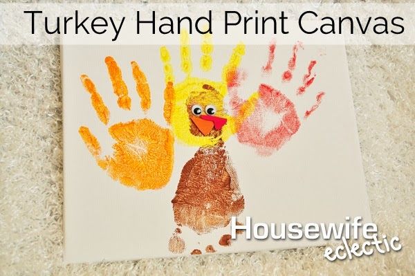 Turkey hand print canvas