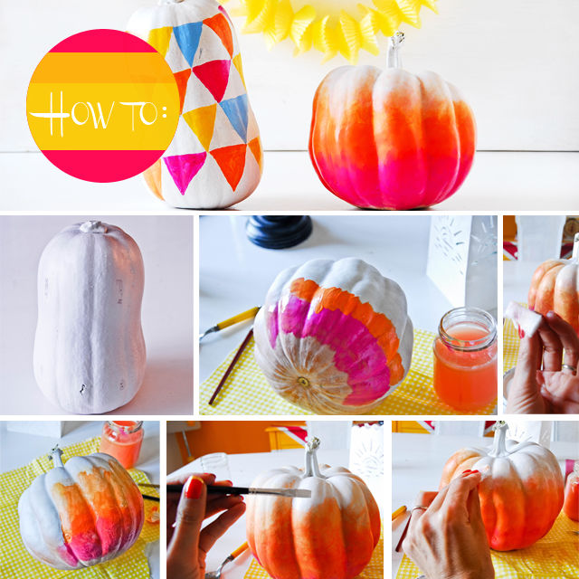 Funky Ombre Pumpkins