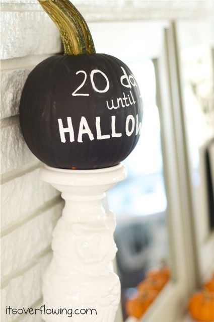 Chalkboard Countdown Pumpkin Chalkboard Countdown Pumpkin