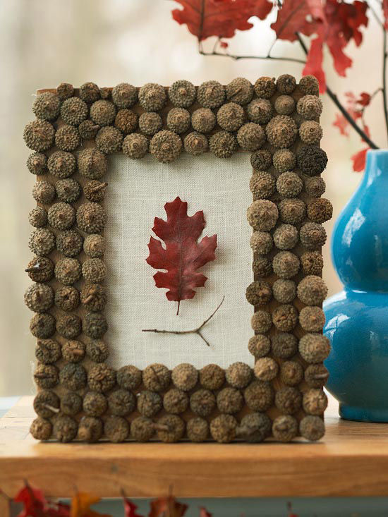 Acorn Frame Leaf Artwork