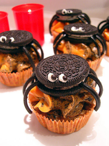 Oreo Spider Cupcakes