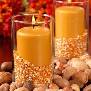 Popcorn Filled Vase Candles Popcorn Filled Vase Candles