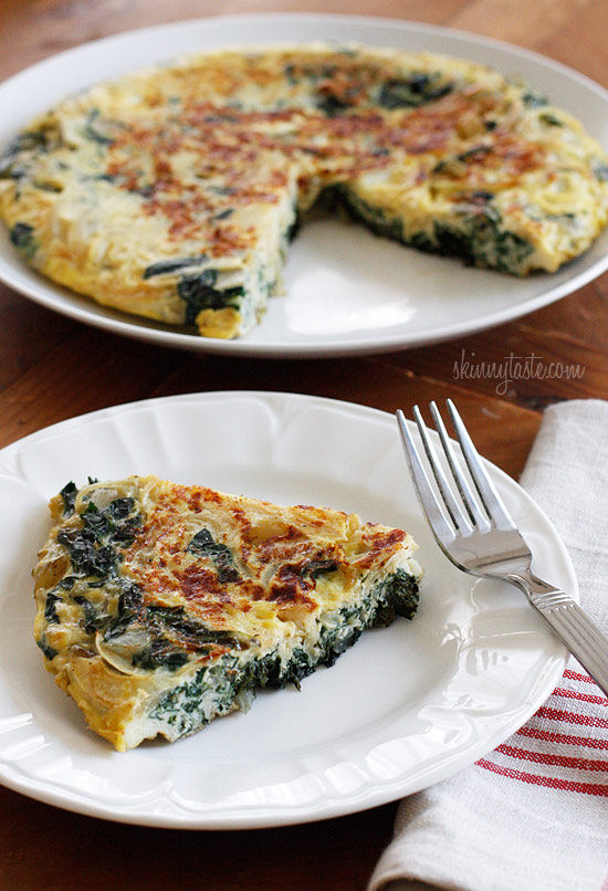 Light swiss chard frittata
