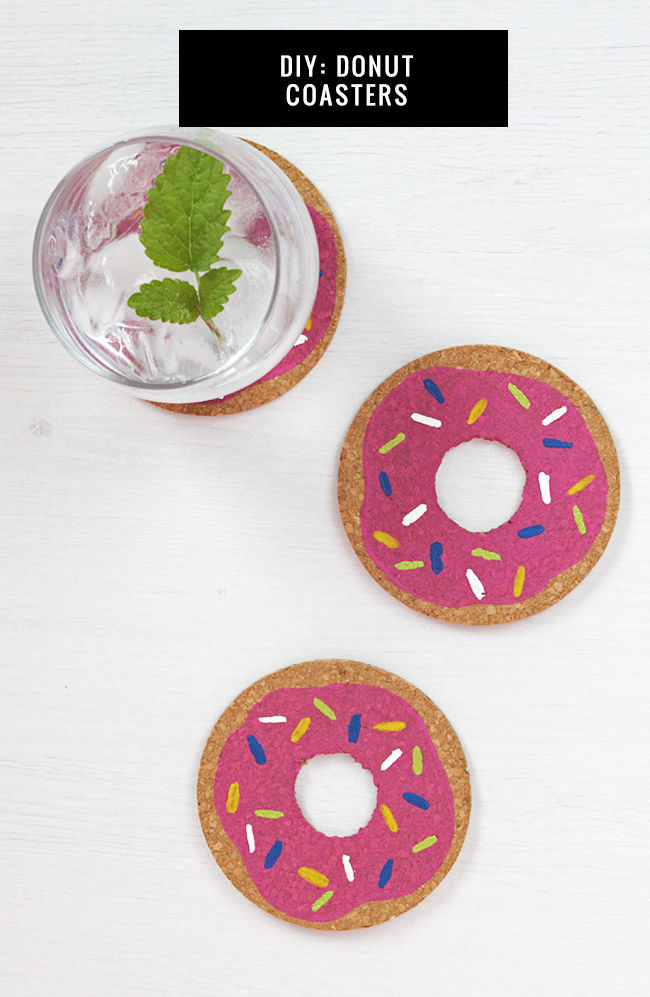 DIY Donut Coasters