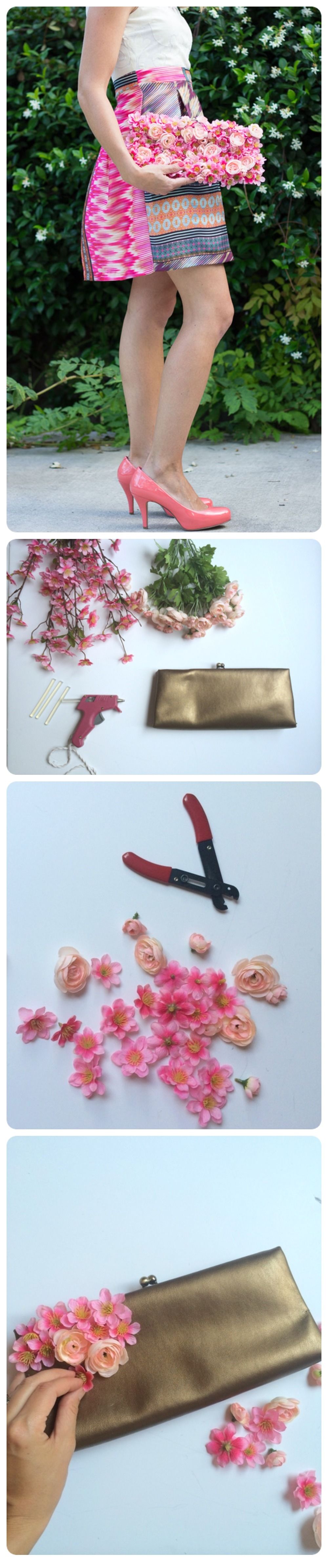 Summery Floral Clutch