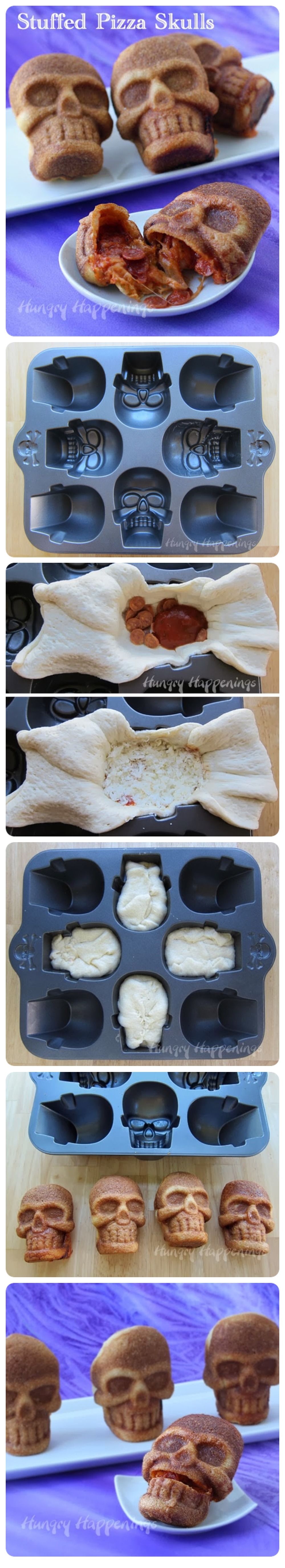 DIY Pizza Skulls