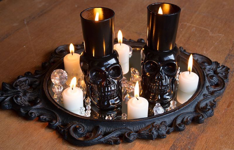 Skull votive holders Skull votive holders