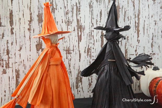 DIY Dyed Cornhusk Witch