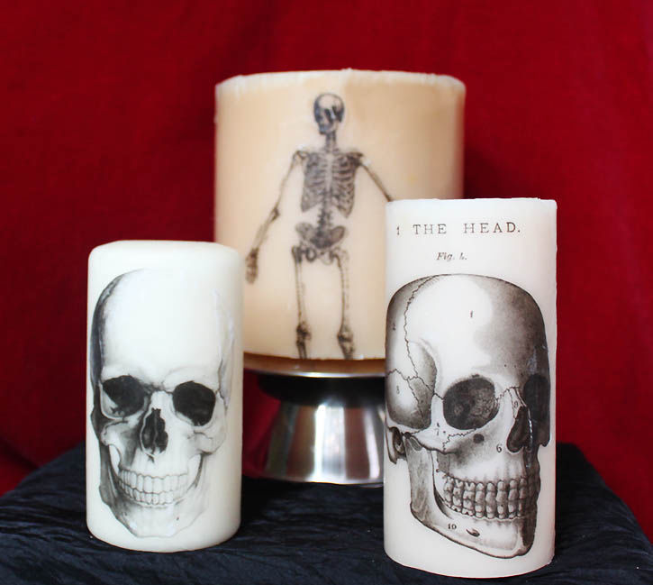 Printed Halloween Candles
