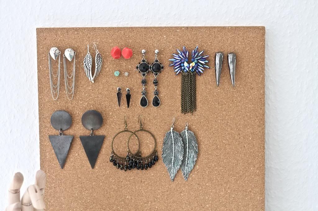 Luggage earrings with cork Luggage earrings with cork