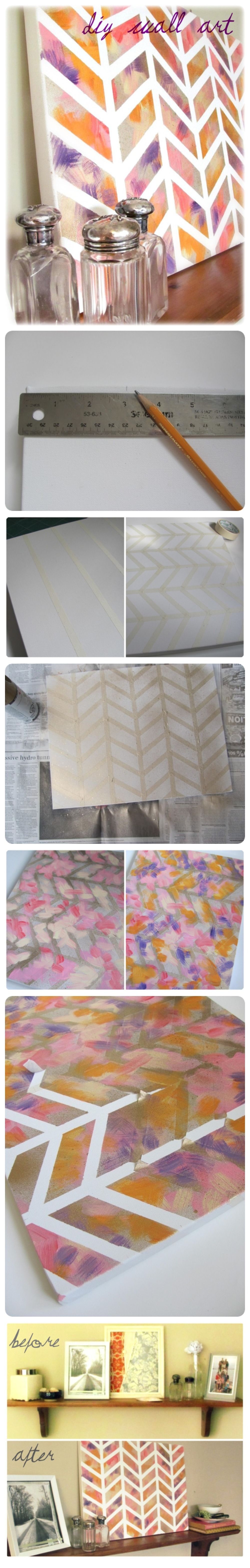 Chevron wall art