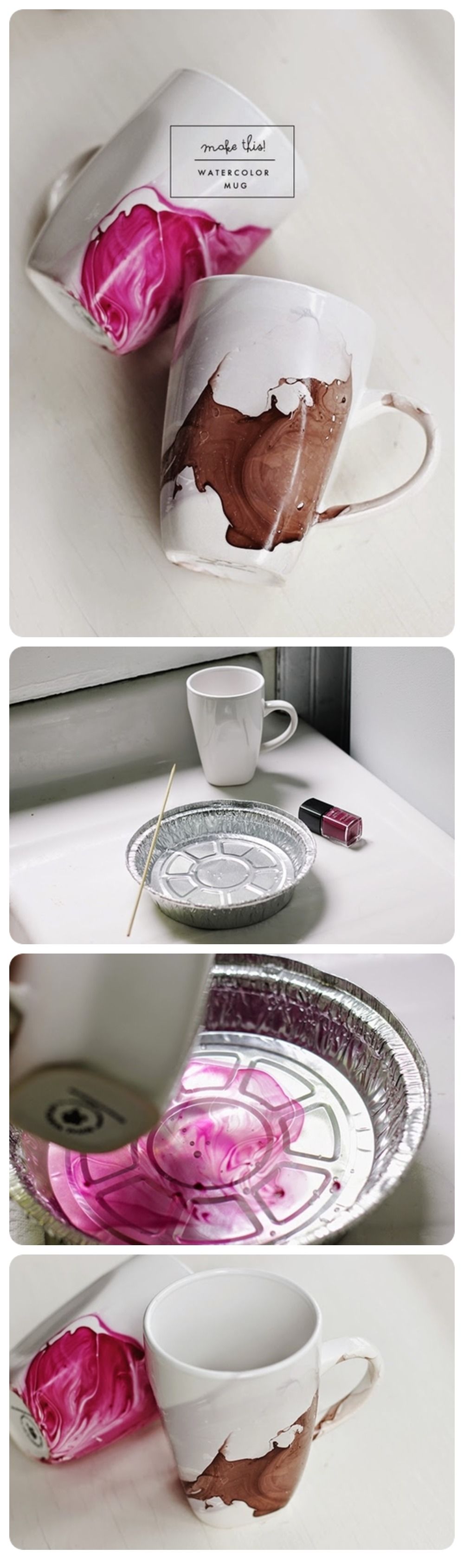 Watercolor mug