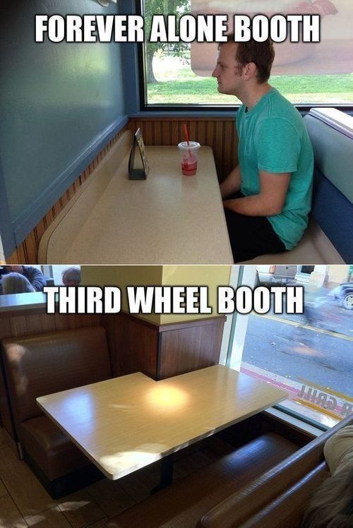 Forever alone booth, third wheel booth Forever alone booth, third wheel booth