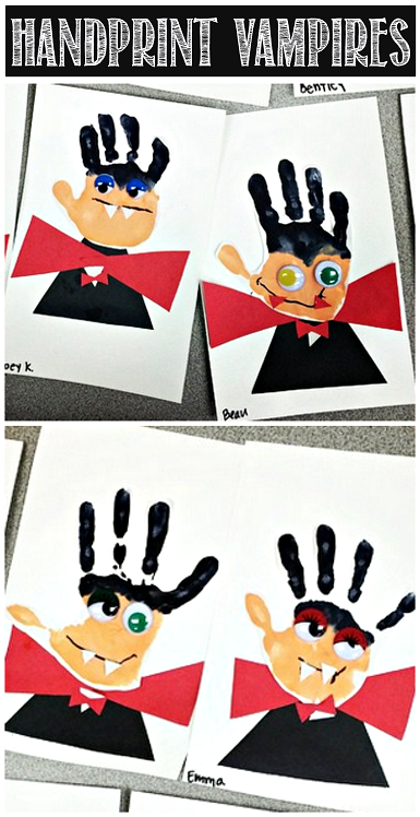 DIY Handprint Vampires DIY Handprint Vampires