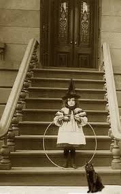 Vintage Photo Little Girl Witch Vintage Photo Little Girl Witch