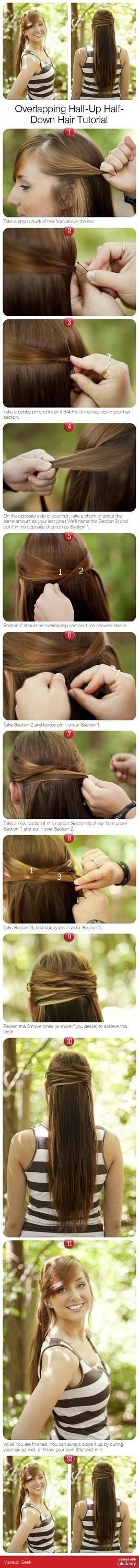 Half Up Half Down Hair Tutorial Half Up Half Down Hair Tutorial