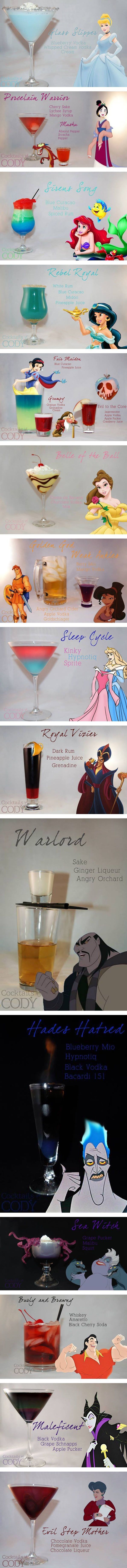 Disney Cocktails