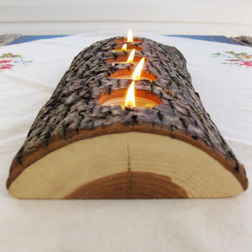 Tea Light Log Candle