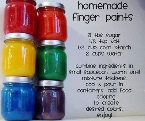 Home Made Finger Paints