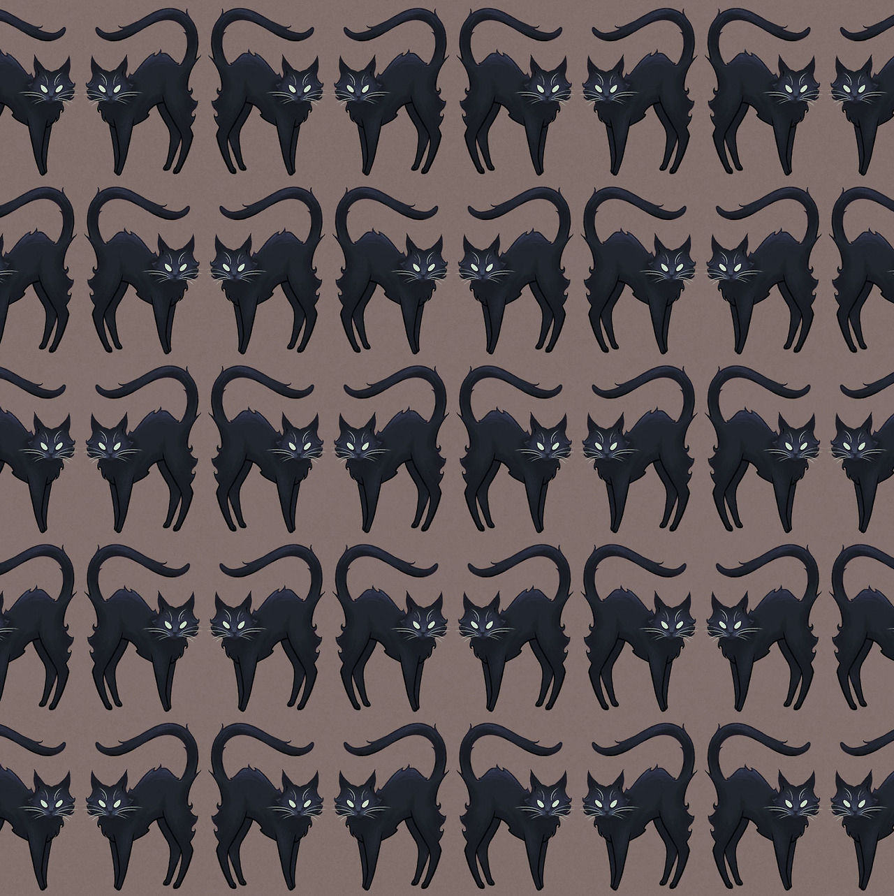 Black cat pattern