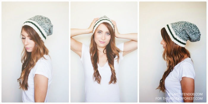 DIY No Sew Beanie from sweater