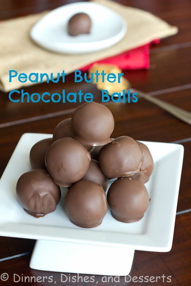 Peanut butter chocolate balls Peanut butter chocolate balls