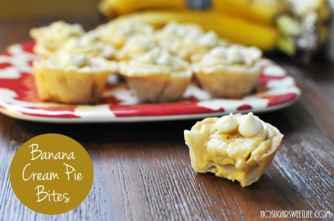 Banana cream pie bites Banana cream pie bites