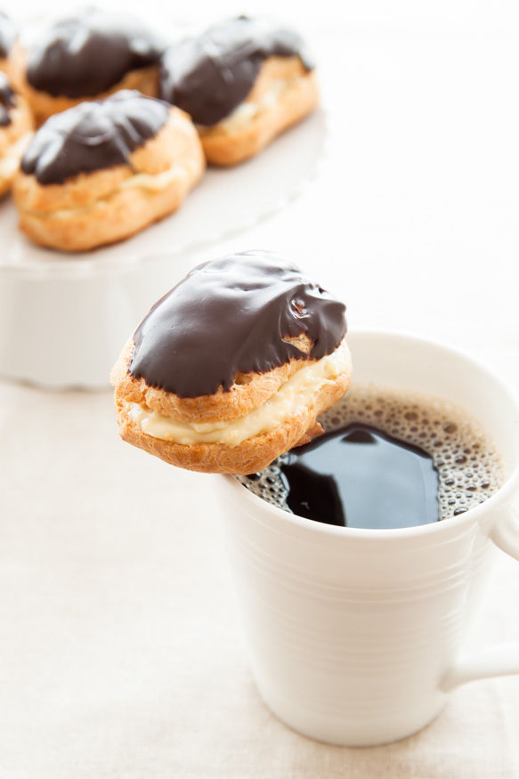 Chocolate eclairs