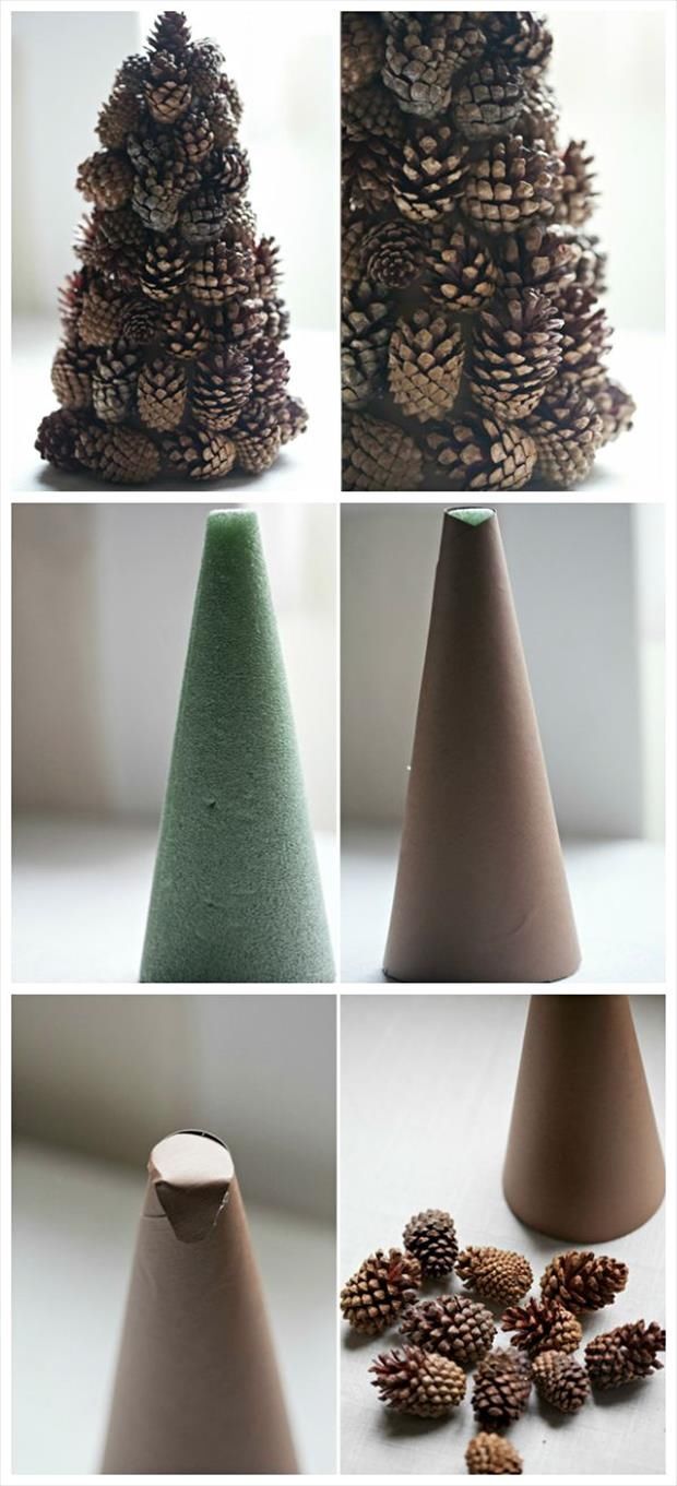 DIY Pine Cone Tree