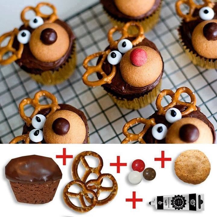 DIY Reindeer Cupcakes