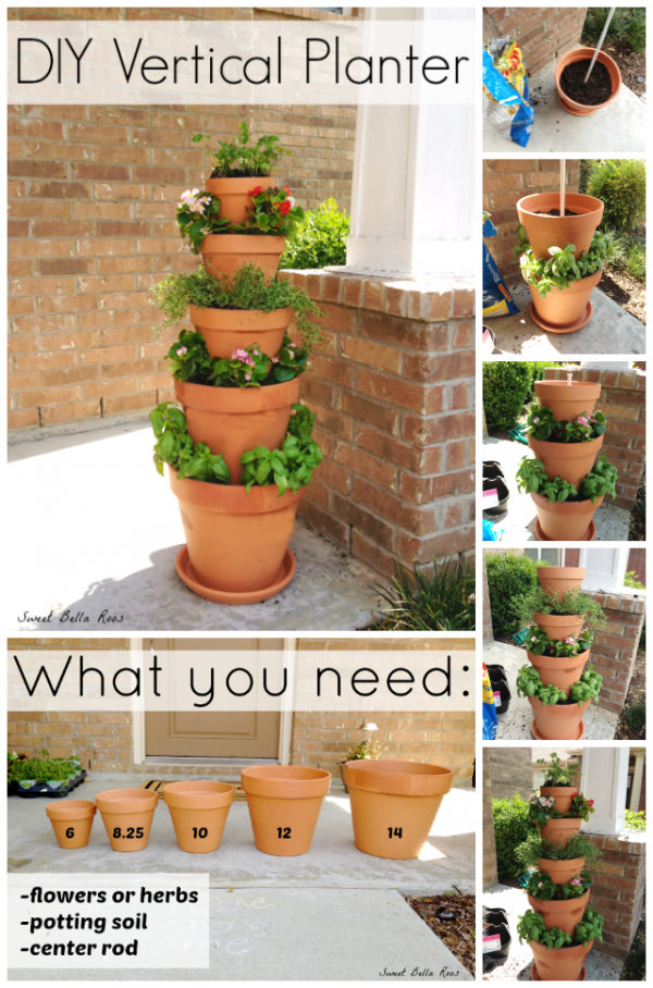 DIY Vertical Planter DIY Vertical Planter