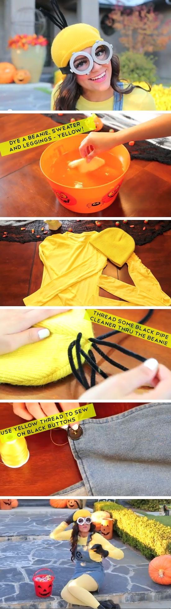 DIY Minion Costume DIY Minion Costume