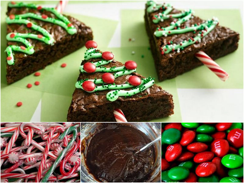 DIY Brownie Christmas Trees