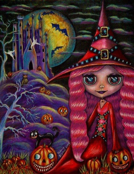 Cute Pink Witch