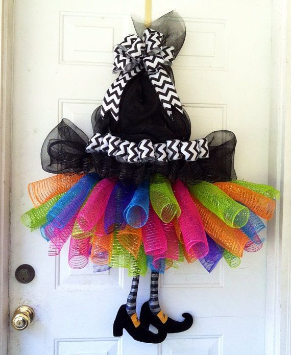 Cute Handmade Witch Wreath Cute Handmade Witch Wreath