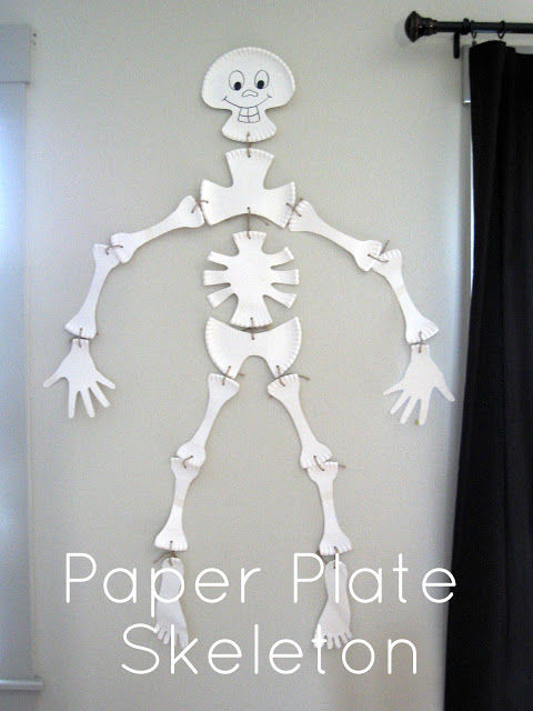Paper plate skeleton tutorial
