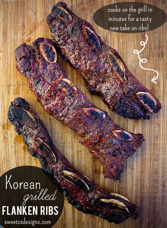 Korean grilled flaken ribs