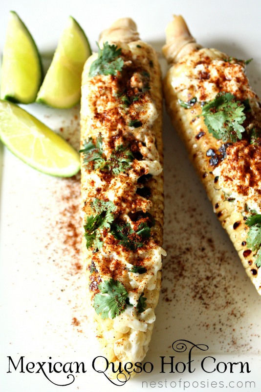 Mexican queso hot corn